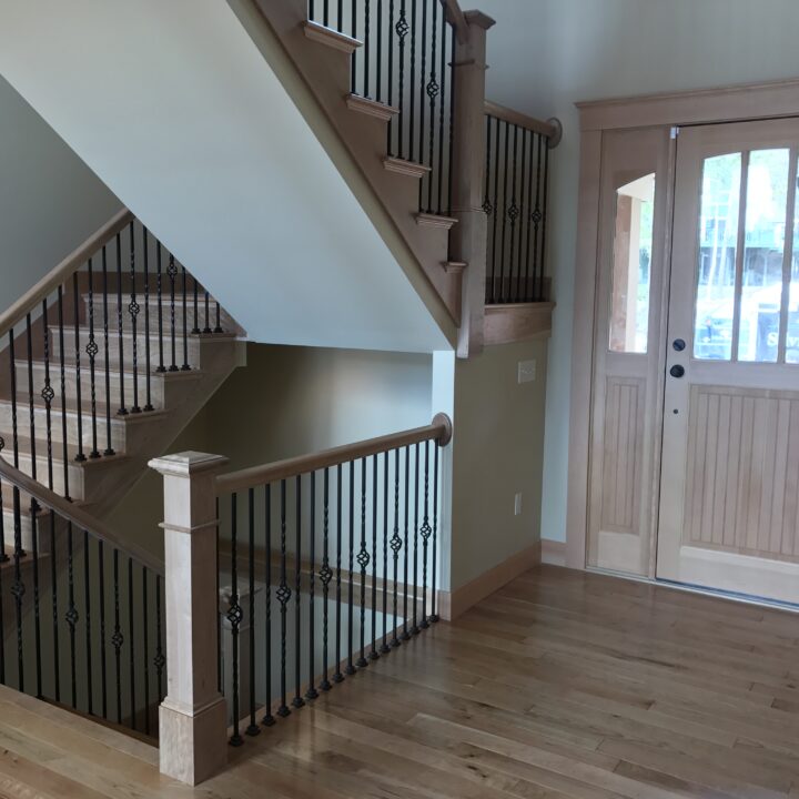 Custom Millwork Stairs & Entrance